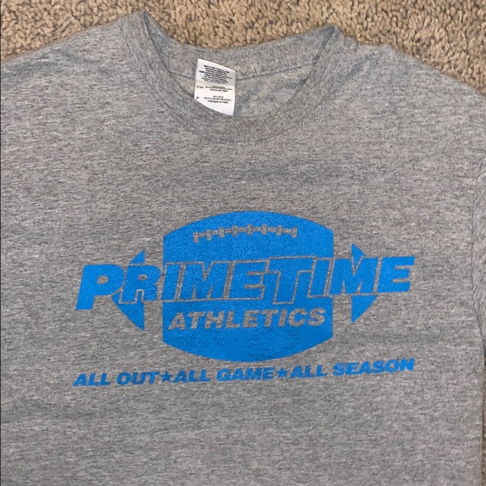 Gray Adult SM Primetime Athletics Football Shirt